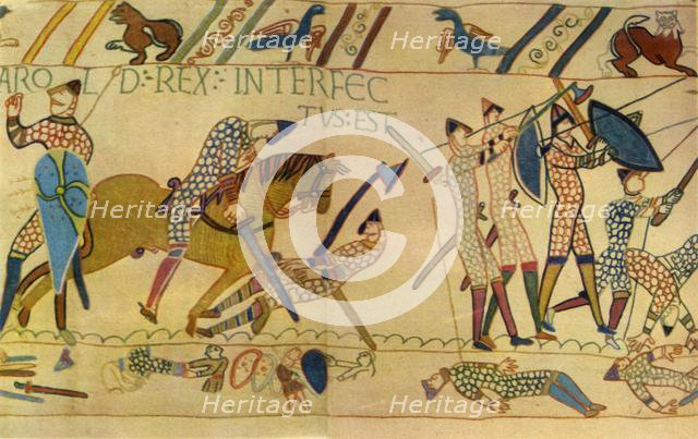 The death of Harold at the Battle of Hastings, 1066, (1944). Creator: Unknown.