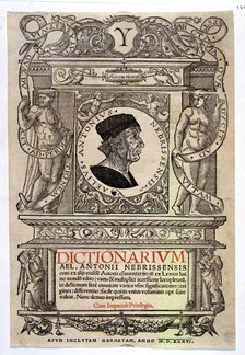 Cover of 'Dictionarium', 1536 by Antonio Nebrija.