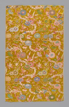 Panel (Dress Fabric), China, Qing dynasty (1644-1911), Mid-18th century. Creator: Unknown.