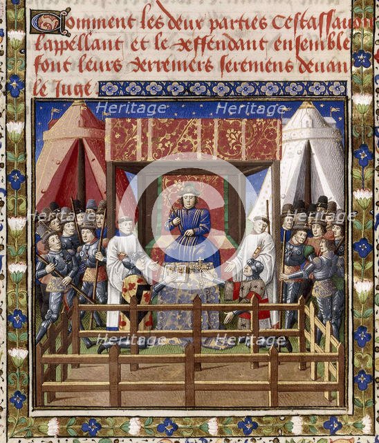 Trial by combat, 15th century. Creator: Anonymous.