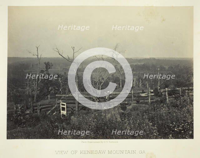 View of Kenesaw Mountain, Ga., 1866. Creator: George N. Barnard.