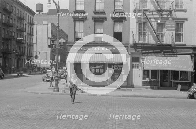 A street scene, 61st Street between 1st and 3rd Avenues, New York, 1938. Creator: Walker Evans.