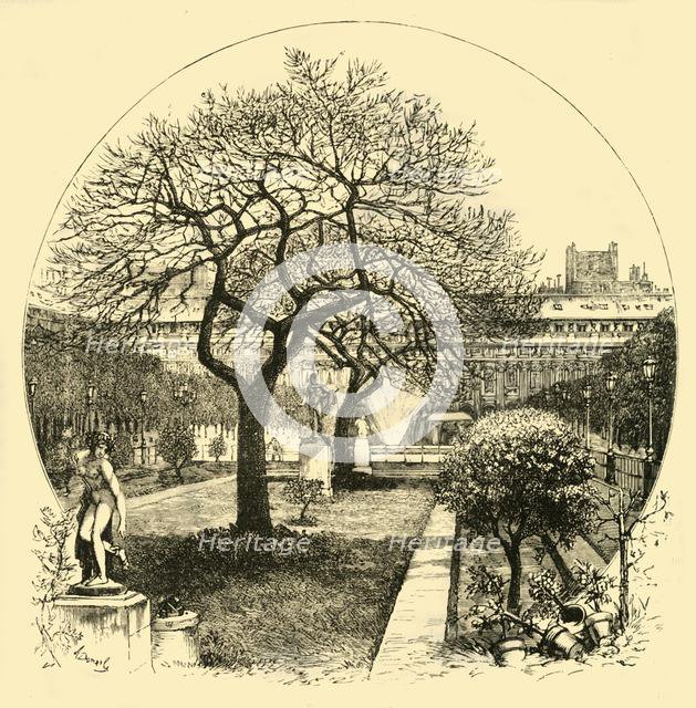 'The Gardens of the Palais Royal, Paris', 1890.   Creator: Unknown.