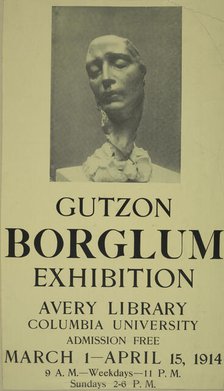 Gutzon Borglum exhibition, c1914. Creator: Unknown.
