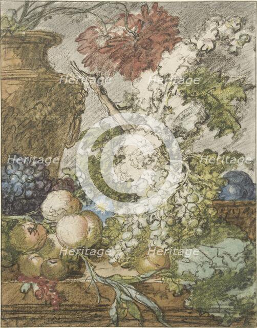 Sketch for a Still Life of Fruit and Flowers, c.1725-c.1735. Creator: Jan van Huysum.