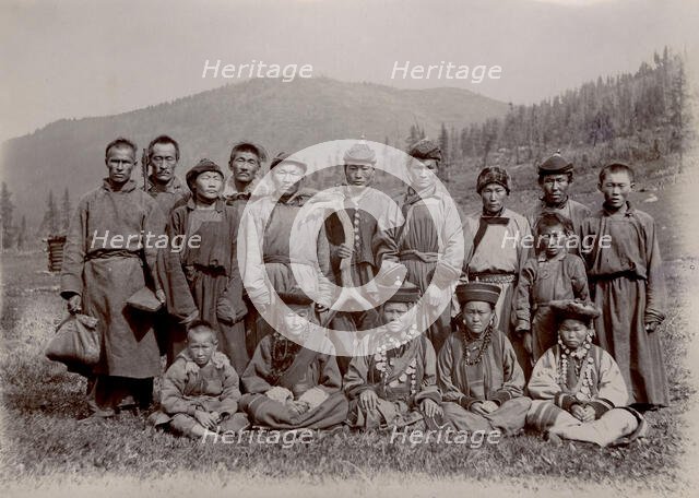 Buryats of the Baikal region, 1900. Creators: I. A. Podgorbunskii, V. I. Podgorbunskii.
