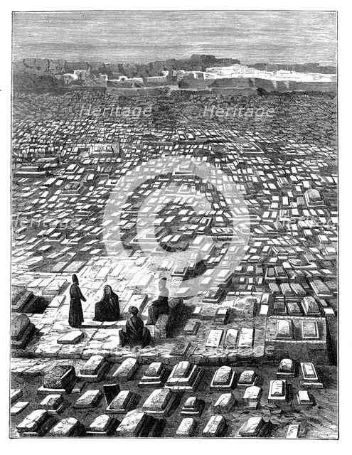 The cemetery at Mecca, c1890. Artist: Unknown