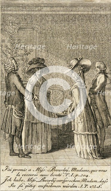 Cecilia or the Story of a Rich Orphan, 1787. Creator: Daniel Nikolaus Chodowiecki.