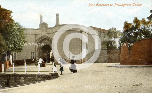 Nottingham Castle grounds, c1910. Artist: Unknown