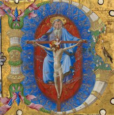 Initial B: The Trinity, about 1460-1470. Creator: Taddeo Crivelli.