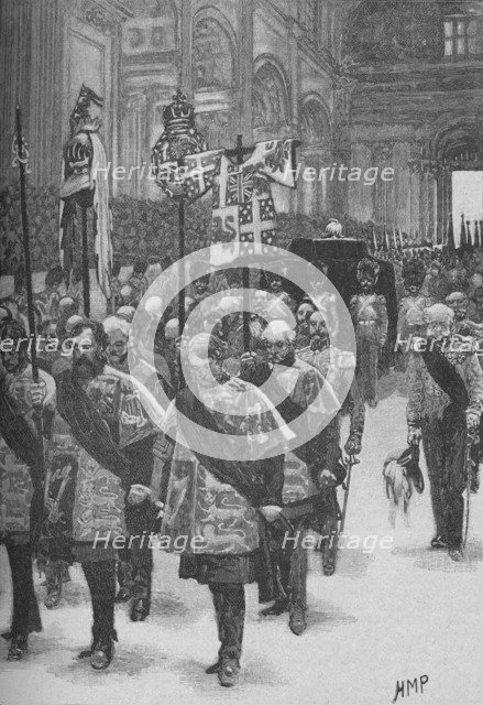 'The Burial of Wellington', c1890. Artist: Henry Marriott Paget.