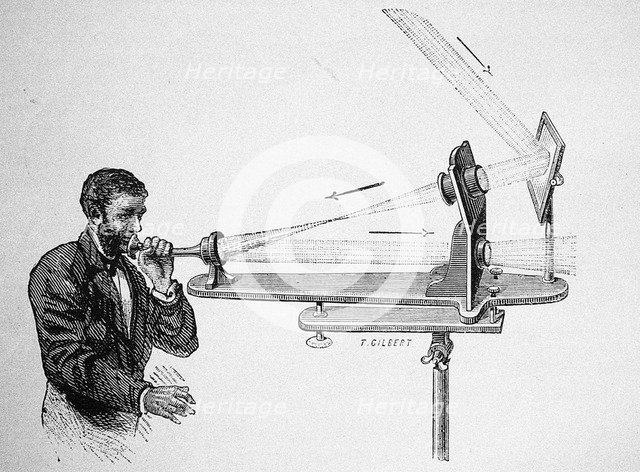 Photophone by Alexander Graham Bell, 1882. Artist: Anonymous  