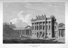 View of the south front of the Bank of England, City of London, 1814. Artist: James Stewart
