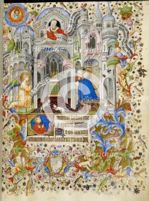 The Annunciation, c1407. Creator: Master of the Brussels Initials.