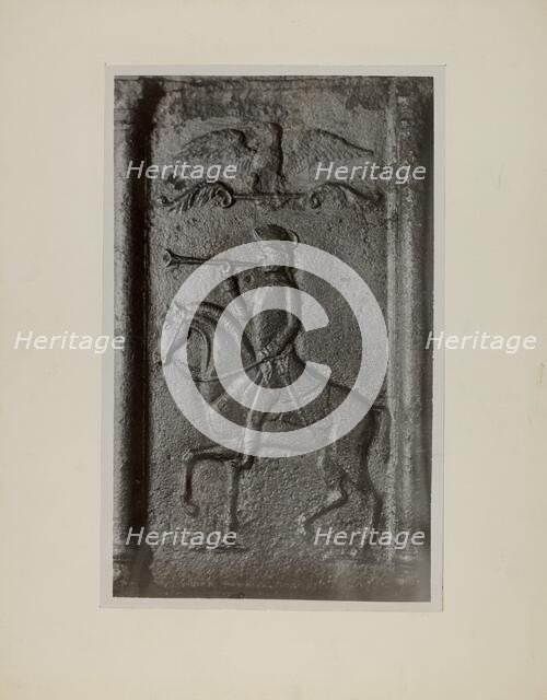 Pa. German Stove Plate, c. 1942. Creator: Charles Von Urban.