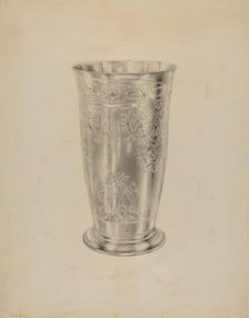 Silver Communion Beaker, c. 1938. Creator: Hester Duany.