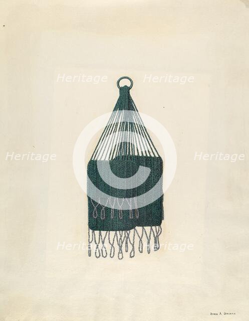 Twin Beaded Bag, c. 1939. Creator: Byron Dingman.