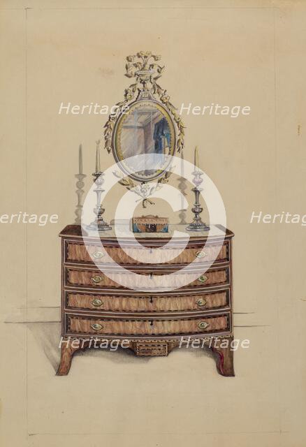 Chest of Drawers, 1935/1942. Creator: Unknown.