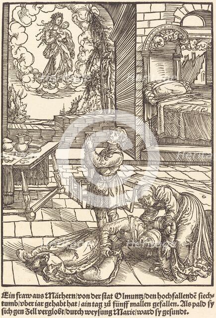 Ein frau aus Marhern ..., c. 1503. Creator: Master of the Legend Scenes.