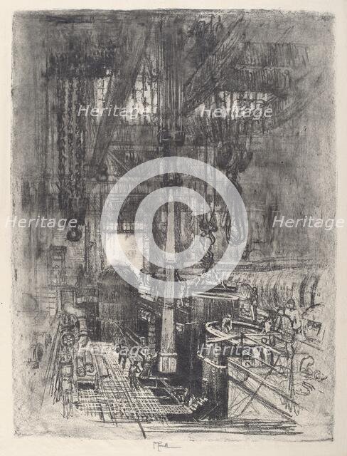 Gun Pit, No.II, 1917. Creator: Joseph Pennell.