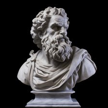 AI IMAGE - Bust of Archimedes, 3rd century BC, (2023).  Creator: Heritage Images.