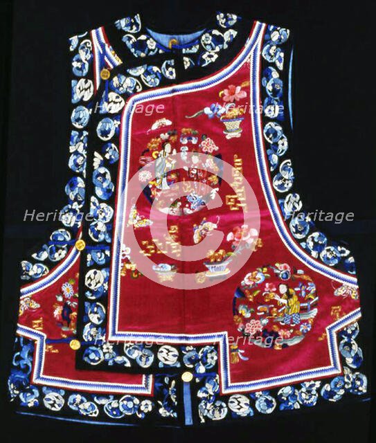 Woman's Vest, China, Qing dynasty (1644-1911), 1875/1900. Creator: Unknown.