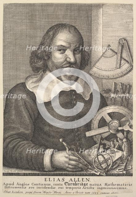 Elias Allen, 1666. Creator: Wenceslaus Hollar.