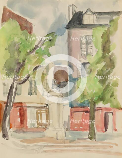 Village Square, 1935-1940. Creator: Anny Dollschein.