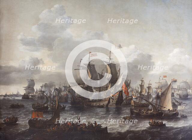 The Battle of the Zuider Zee, 1573, 1663. Creator: Jan Theunisz. Blanckerhoff.
