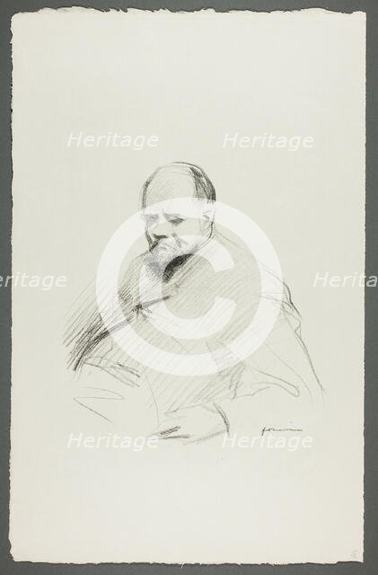 Portrait of Vollard, Seated, c. 1910. Creator: Jean Louis Forain.