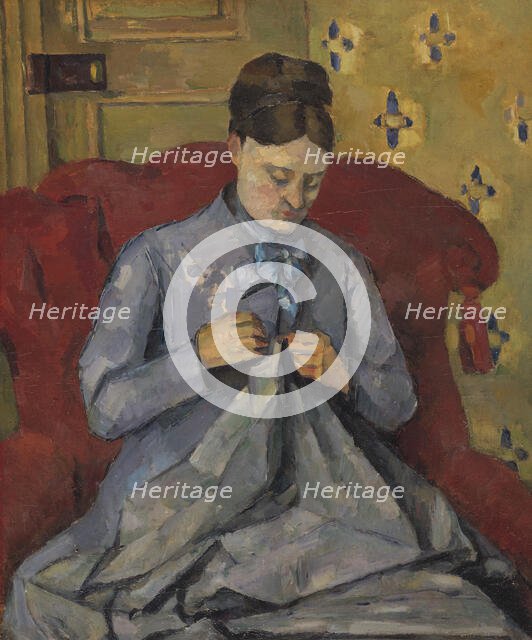 Portrait of the Artist's Wife, 1877. Creator: Paul Cezanne.