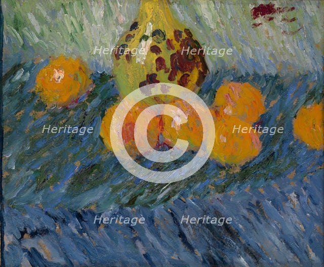 Still Life with Oranges. Artist: Javlensky, Alexei, von (1864-1941)