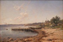 A Beach by the Sound, 1873-1876. Creator: Wilhelm Peter Carl Petersen.