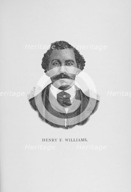 Henry F. Williams, 1887. Creator: Unknown.