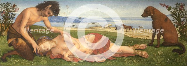 A Satyr mourning over a Nymph, c. 1495. Artist: Piero di Cosimo (ca 1462-ca 1521)