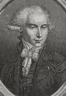 Marguerite-Elie Guadet, (1758-1794), French revolutionary politician, 1876.  Creator: Unknown.