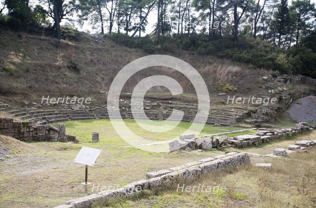 The theatre at Megalopolis, Greece. Artist: Samuel Magal