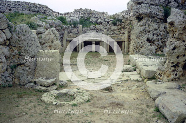 Southern Gigantija temple on Malta, 31st century BC. Artist: Unknown