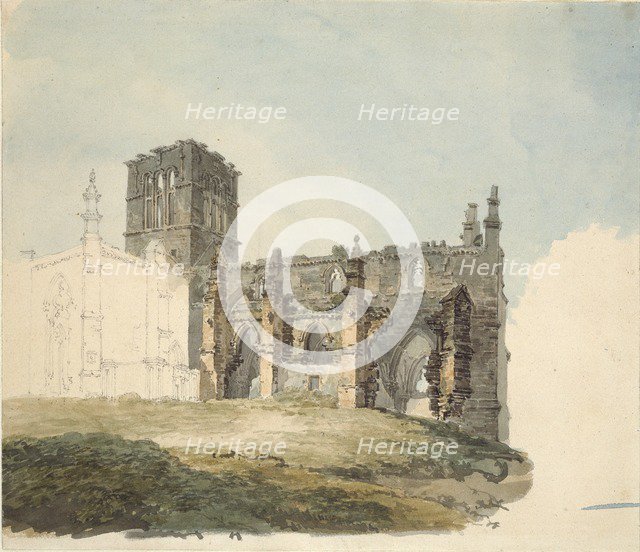 The Ruined Abbey at Haddington, c1794. Artist: JMW Turner.