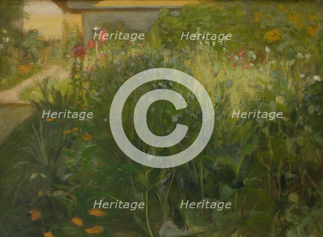 Flower Garden, 1900. Creator: Wojciech Weiss.