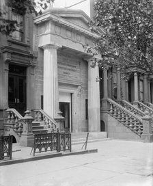 Seventy-second Street branch, 19th Ward Bank, entrance, side view,  N.Y., between 1900 and 1915. Creator: Unknown.