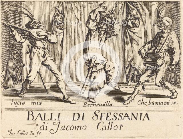 Frontispiece for "Balli di Sfessania", c. 1622. Creator: Jacques Callot.