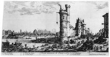 'Vue Ancienne de Paris', c1615-1635 (1924). Artist: Jacques Callot