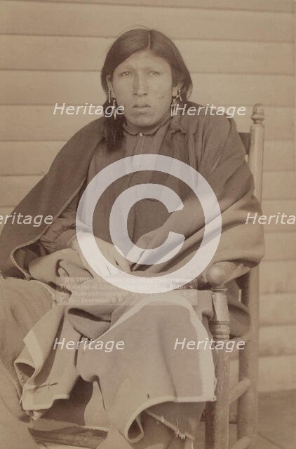 Tasunka, (alias Plenty Horse[s]) The slayer of Lieut Casey, near Pine Ridge, SD, 1891. Creator: John C. H. Grabill.