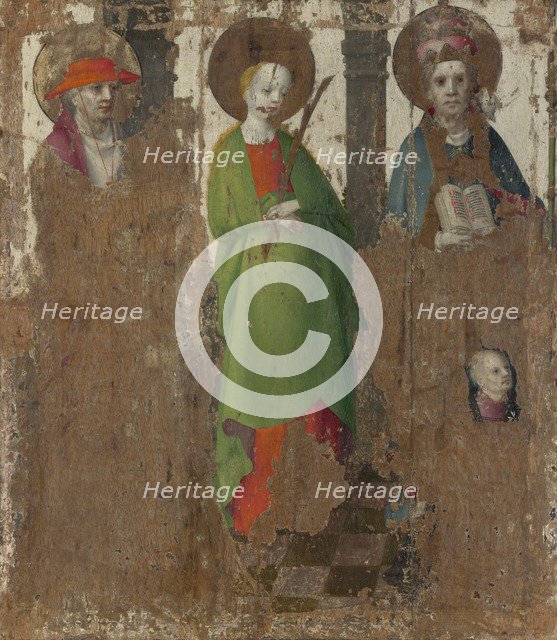 Three Saints, c. 1450. Artist: Lochner, Stephan (ca 1400/10-1451)