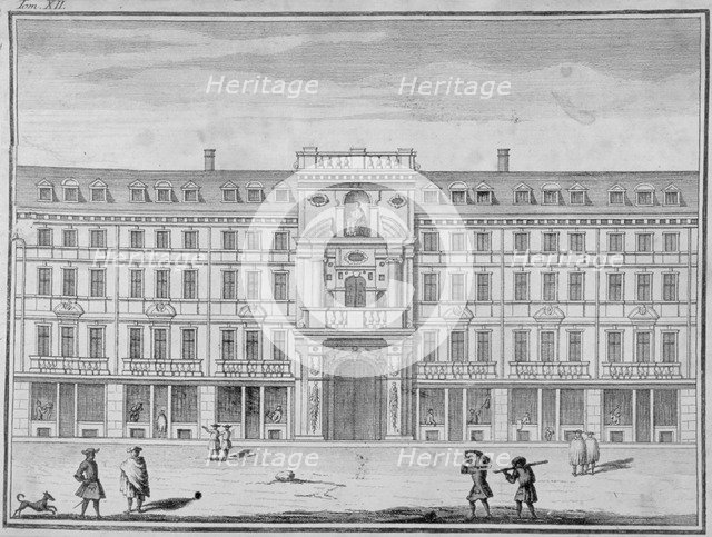 View of the Mercers' Company Hall and Chapel, Cheapside, City of London, 1690. Artist: Anon