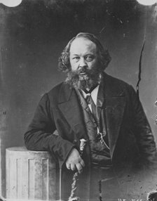 Mikhail Bakunin, Russian revolutionary and theorist of anarchism, c1863. Artist: Gaspard-Felix Tournachon