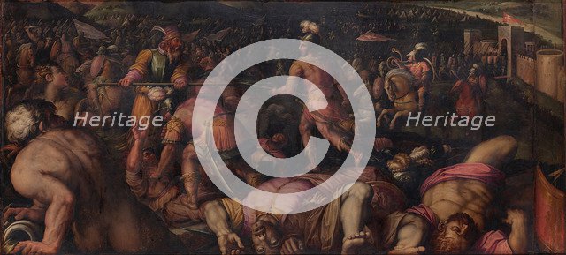 The Battle against Radagaisus at Faesulae in 406, 1563-1565. Artist: Vasari, Giorgio (1511-1574)