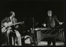 Tal Farlow (guitar) and Red Norvo (vibraphone) playing at Wallingford, Oxfordshire, 1981. Artist: Denis Williams