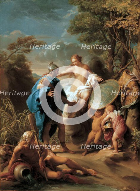 Venus Presenting Aeneas with Armour Forged by Vulcan, 1748. Creator: Batoni, Pompeo Girolamo (1708-1787).
